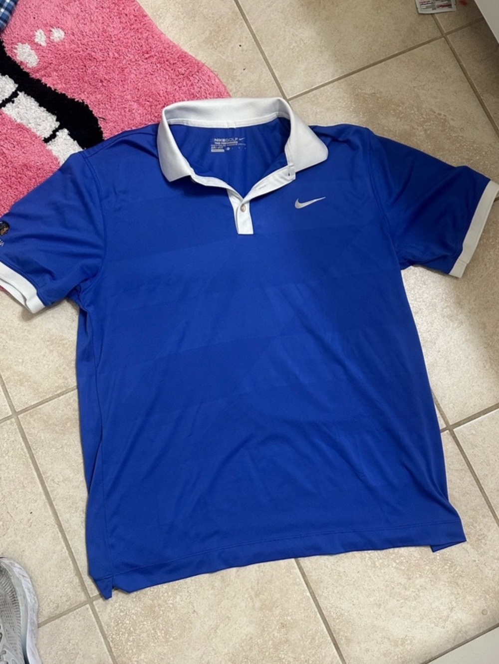 Nike Golf Tour Performance Dri-FIT Polo Blue & White